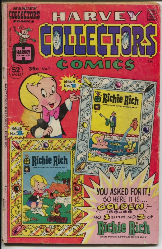 Harvey Collectors #1 1975-1st issue-Richie Rich-Little Lotta-Little Dot-G