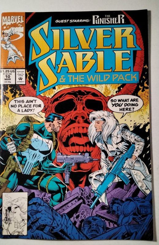 Silver Sable and the Wild Pack #10 (1993) Marvel Comic Book J753