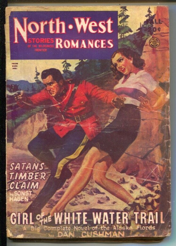 North West Romances-Fall 1946-RCMP-Good Girl art cover-Dan Cushman-G/VG