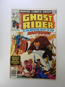 Ghost Rider #27 (1977) FN/VF condition