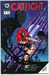 CATFIGHT #1, NM, Signed Zyskowski,,COA, Insomnia, Femme Fatale, Good Girl, 1995