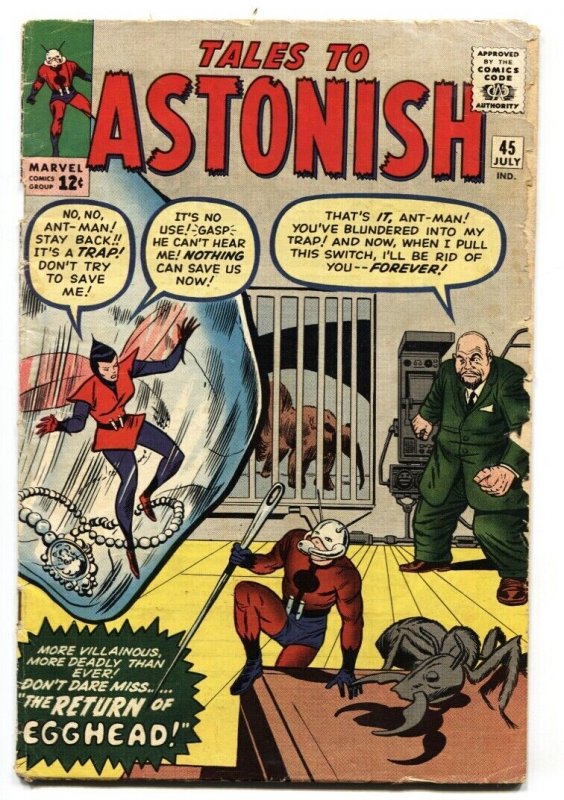 TALES TO ASTONISH #45 ANT-MAN-2nd appearance Wasp-Marvel Kirby