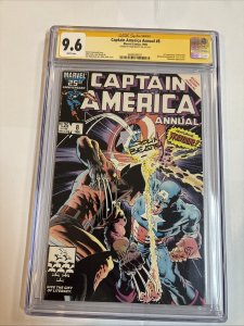 Captain AmerIca Annual (1986) # 8 (CGC 9.6 SS) Signed John Beatty