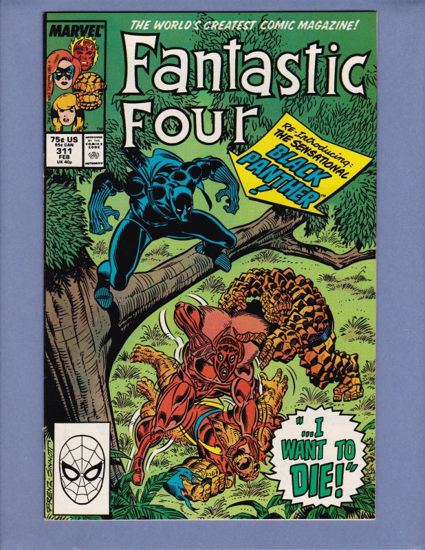 Fantastic Four #311 NM- Black Panther Dr Doom Marvel 1988