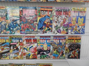 Lot of 51 Low Grade Comics W/ Iron Man, Hulk, Fantastic Four, +More! see desc