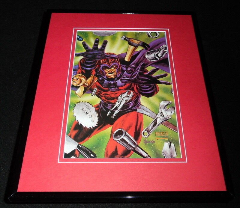 Magneto Framed 11x14 ORIGINAL 1993 Marvel Masterpieces Cover 