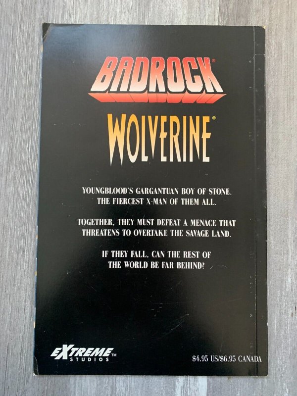 1996 BADROCK WOLVERINE #1 SC VF- 7.5 1st Image Marvel Comics / Rob Liefeld