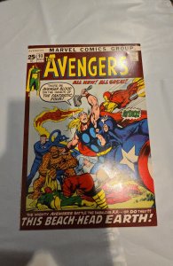 The Avengers #93 (1971) FF4 app Beach-Head earth Lee neal adams