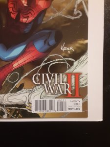AMAZING SPIDERMAN CIVIL WAR 2 #3B  (2016) Cover by Aaron Kuder