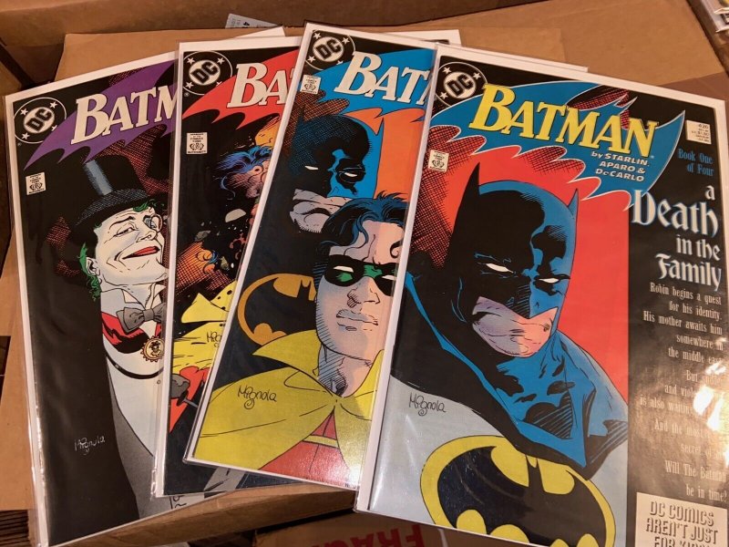 Batman Death in the Family Lot, Complete Series Set w/#s 426-429, Robin, Starlin 