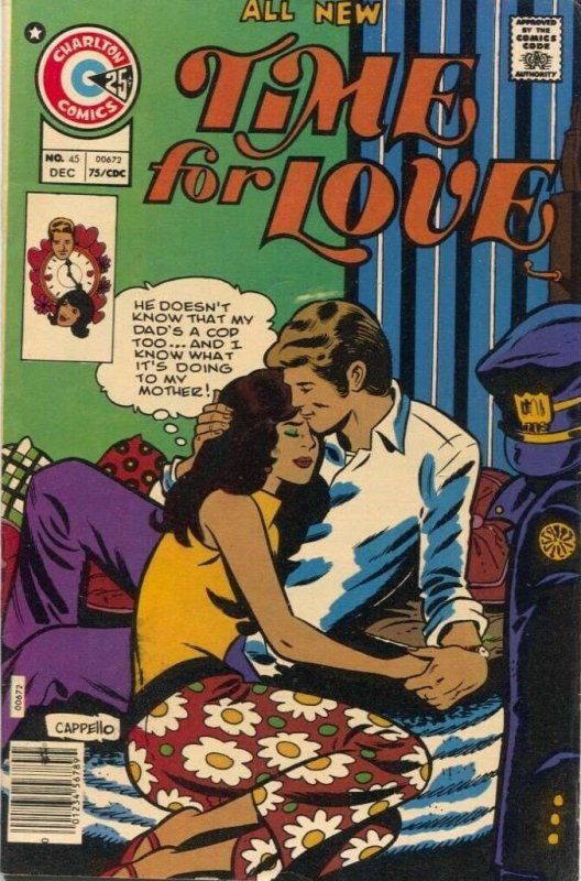 Time for Love #45 FN ; Charlton | January 1976 Cop Police Cover