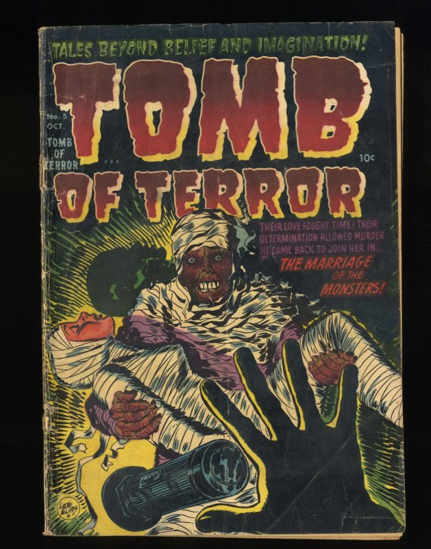 Tomb Of Terror (1952) #5 GD+ 2.5 Pre Code Horror Mummy Cover!