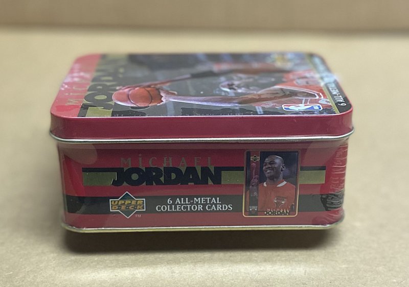 1996 Upperdeck Michael Jordan 6-Card Metal Tin Set (Factory sealed Mint)
