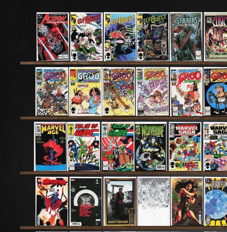 Huge Lot 150+ Comics with Elfquest, Action Comics Weekly, Hercules & More!