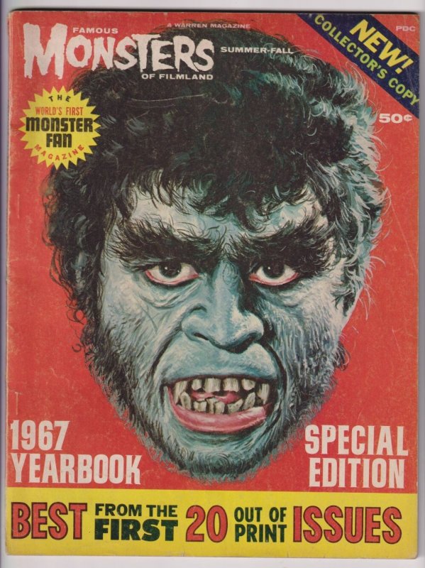 Famous Monsters Of Filmland Yearbook 1967 (Warren) VG