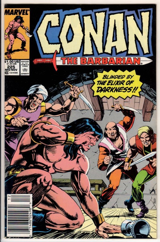 Conan the Barbarian #225 Newsstand Edition (1989) 7.0 FN/VF