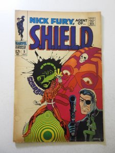 Nick Fury, Agent of SHIELD #5 (1968) VG- Condition moisture stain