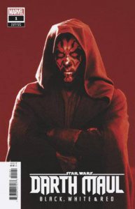STAR WARS DARTH MAUL BLACK WHITE & RED #1 MOVIE VAR