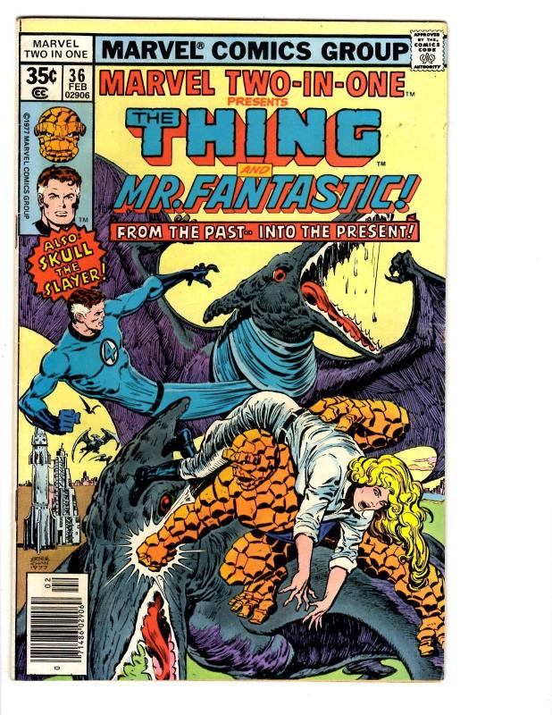 5 Marvel Two-in-One Presents Comics # 33 36 37 38 39 Thing Daredevil Vision BH17