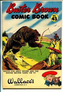 Buster Brown  #43 1950's-adventure-humor-final issue-Indian cover-VG