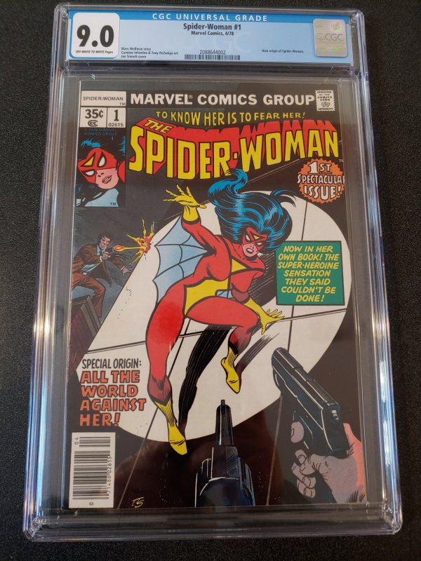 ​SPIDER-WOMAN #1 CGC 9.0 ORIGIN OF SPIDER-WOMAN