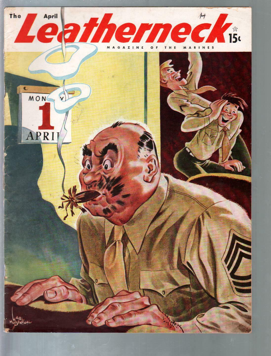 Leatherneck 4/1946Karl Hubenthalcheesecake45th DivisionVG/FN