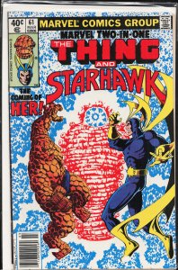 Marvel Two-in-One #61 (1980) Starhawk [Key Issue]