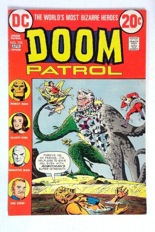 Doom Patrol #123 Elasti-Girl Chief Negative Man DC (1969) VG/FN