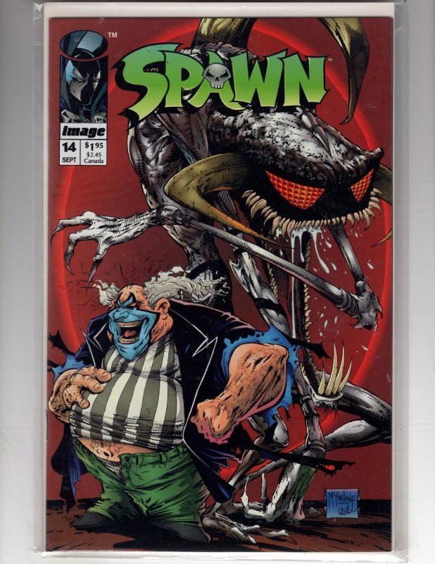 Spawn #14 (1993) Violator Clown Appearance! Todd McFarlane!  / NSC-CR100-079