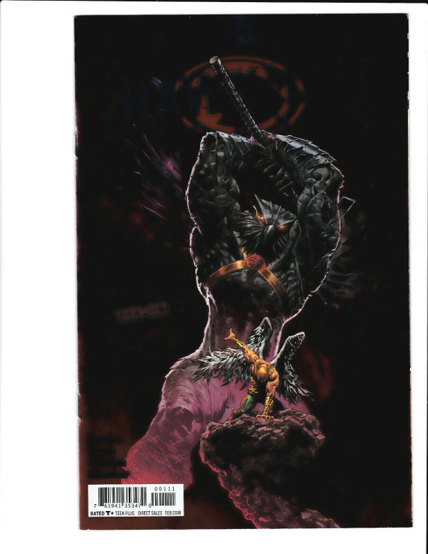 Hawkman: Found #1  1st print. DC 2017 NM Metal tie-in. Liam Shar cover. 