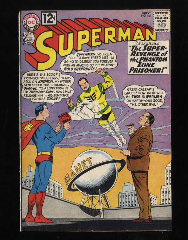 Superman #157 VG 4.0 (Restored)