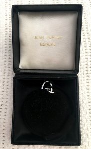 RARE Jean Perret SILVER DOLLAR Pocket Watch (w/cover) - CHECK THE PICS!!!