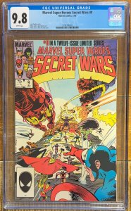 Marvel Super Heroes Secret Wars #9 (1985) CGC 9.8!