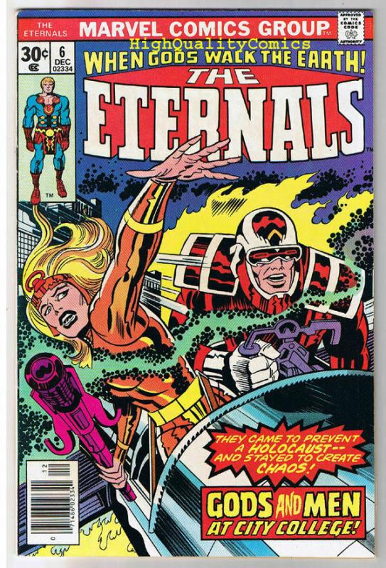 ETERNALS #6, FN, Jack Kirby, Gods and Men, 1976, more JK in store