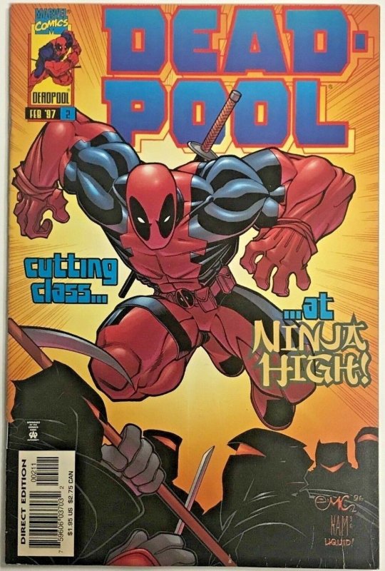 DEADPOOL#2 FN/VF 1997 MARVEL COMICS