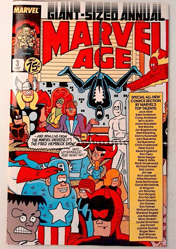 Marvel Age Annual #3 Marvel 1987 VF/NM Copper Age Comic Book 1st Print