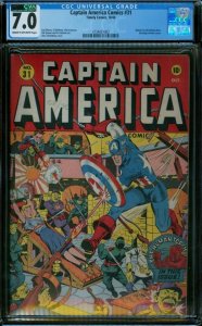 Captain America Comics 31 CGC 7.0  Schomburg Cover 
