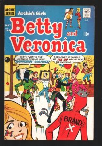 Archie's Girls Betty and Veronica #149 1968-Costume party cover-Psychedelic s...