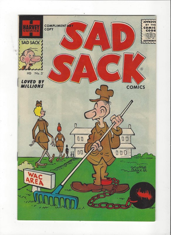 Sad Sack Comics #3 Harvey Comics 1957 NM