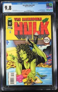 INCREDIBLE HULK #441 CGC 9.8 SHE-HULK PULP FICTION COVER HOMAGE WHITE PAGES