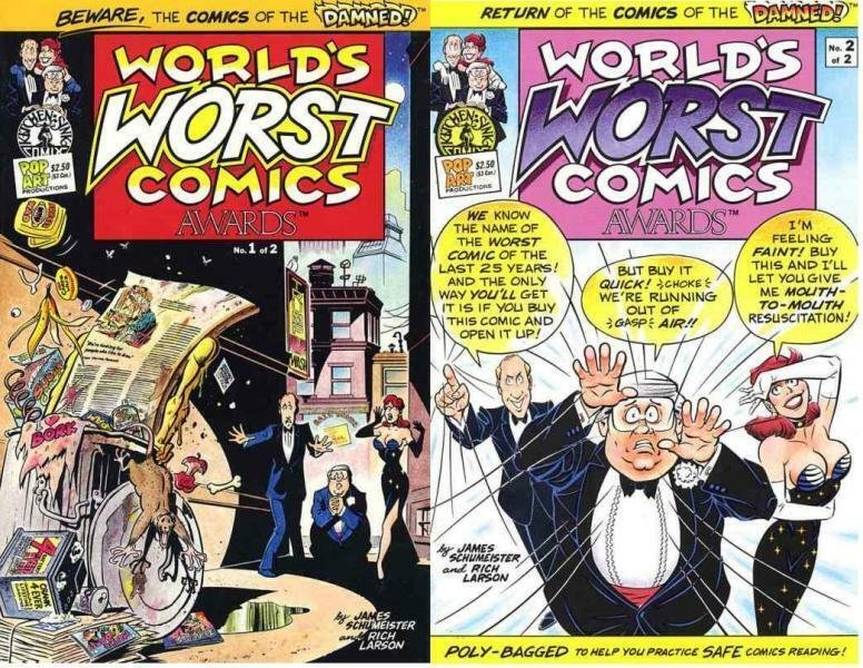 WORLDS WORST COMICS AWARDS (1990 KS) 1-2 Richard Larson