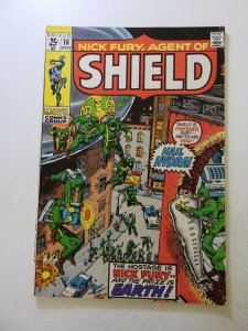 Nick Fury, Agent of SHIELD #16 (1970) FN condition stains back cover