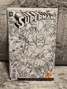 Superman (2011 3rd Series) #48 B Adult Coloring Book Variant