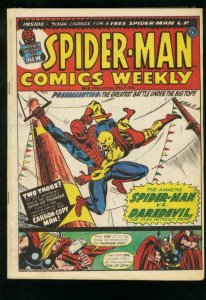 SPIDER-MAN COMICS WEEKLY #8 1973-STEVE DITKO-AL HARTLEY-BRITISH--FN