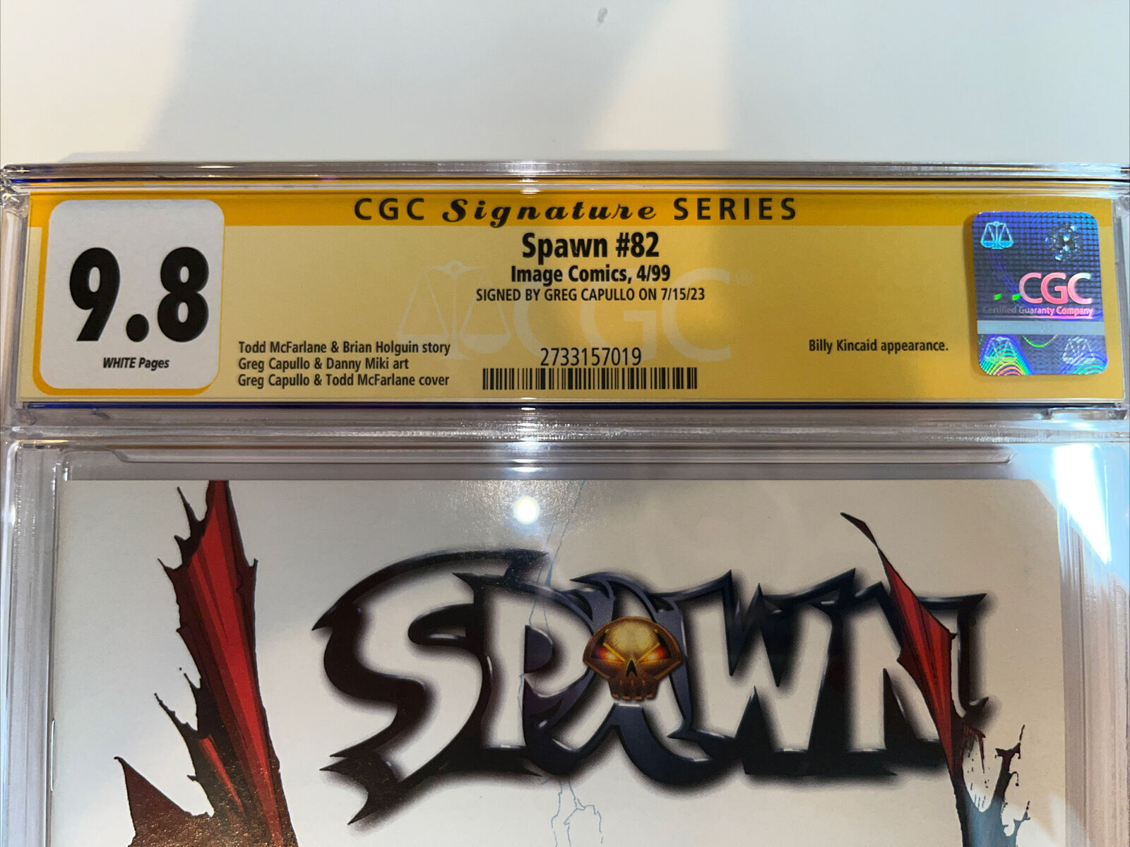 Spawn 129 CGC 9.8 Todd McFarlane 10/03 Image Comics Low Print Run 2003 Capullo main image 1