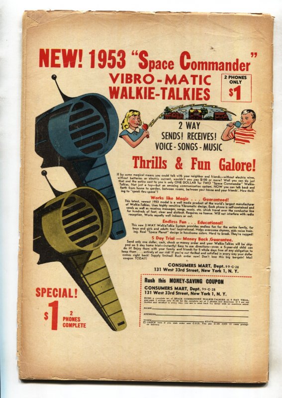 ADVENTURES INTO TERROR #21 1953-BILL EVERETT CORPSE/WITCH COVER-pre-code horror