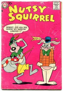 NUTSY SQUIRREL #72 1957 DC-SHELDON MAYER ART-SLAPSTICK G