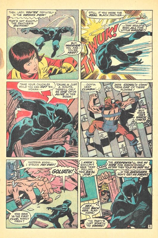 THE AVENGERS #74(Mar1970) 6.5 FN+ Roy Thomas! John Buscema! Rogue BLACK PANTHER!