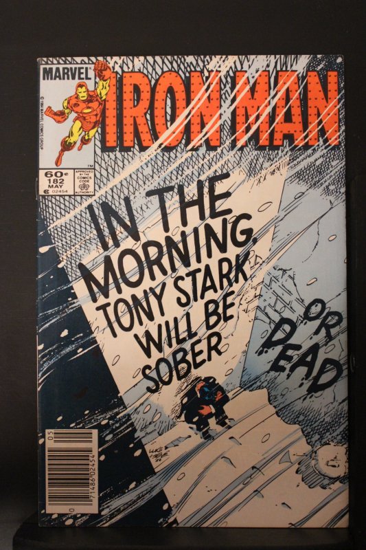 Iron Man #182 1984 High-Grade VF/NM In The Morning Tony Stark Will Be Sober Wow