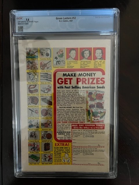 Green Lantern #52 (1967) - CGC 7.5 - Sinestro!!!